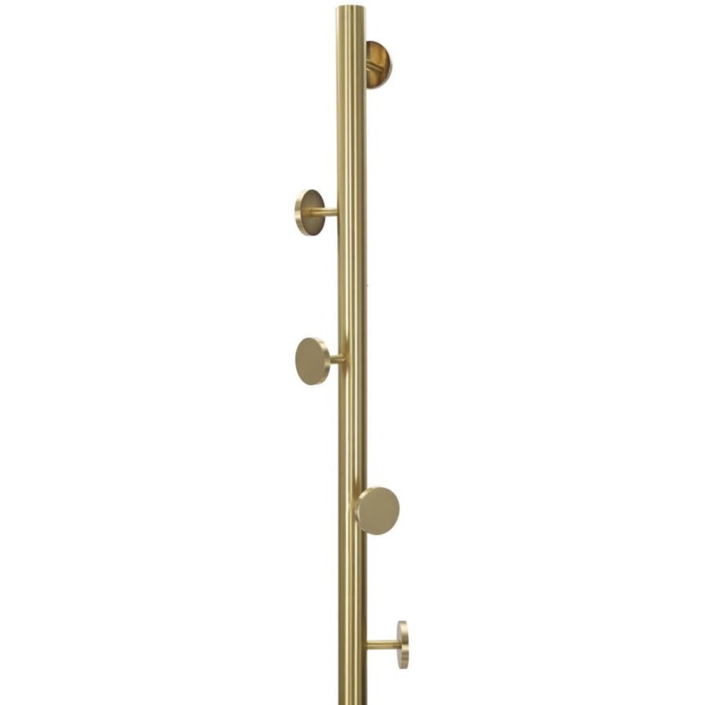 Porte-manteau sur pied en acier doré H190 Cm Porte-manteau sur pied en acier doré H190 Cm
