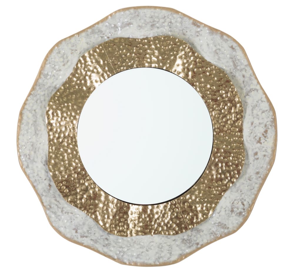Miroir mural rond en métal multicolore ø cm 54,5x4,5