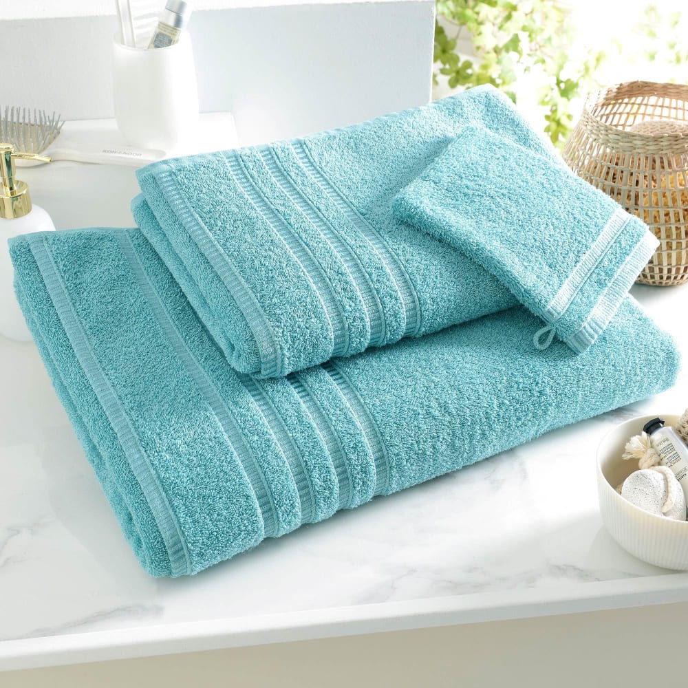Drap de bain en coton 470 g/m² bleu aqua 70x130cm Drap de bain en coton 470 g/m² bleu aqua 70x130cm