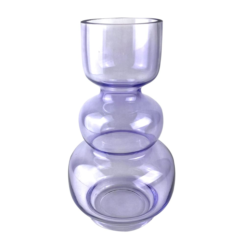 Vase en verre violet violine