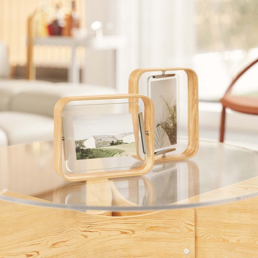 Cadre photo en bois de frêne naturel - Maisons du Monde