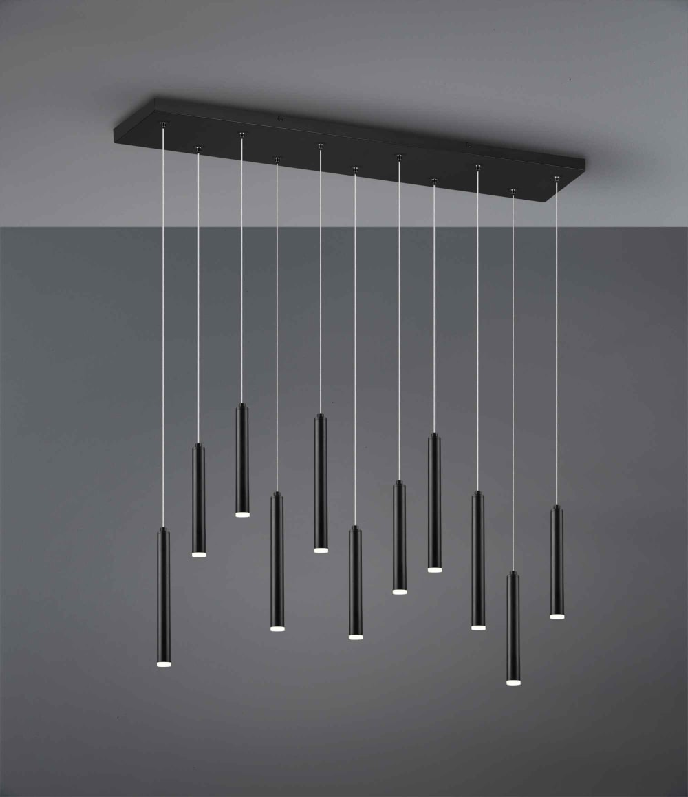 Suspension Led noir mat — vue 4
