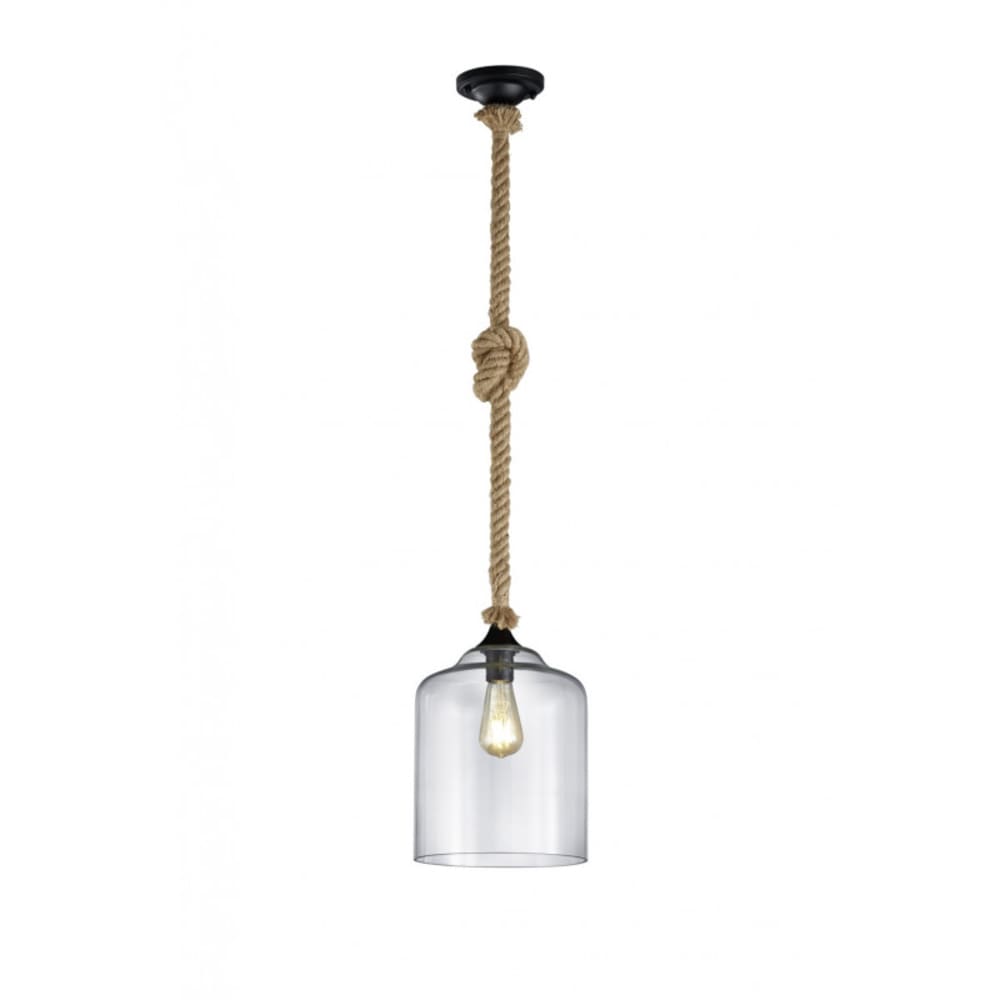 Suspension en verre transparent — vue 3
