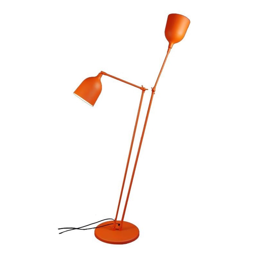 Lampadaire design en métal doréange — vue 3