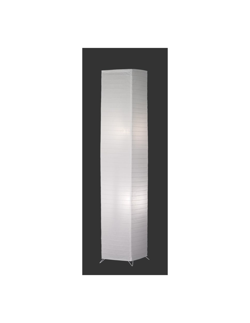 Lampadaire design en papier blanc — vue 3