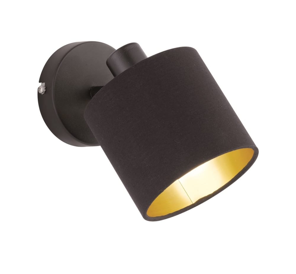 Trio Lighting Applique en tissu noir