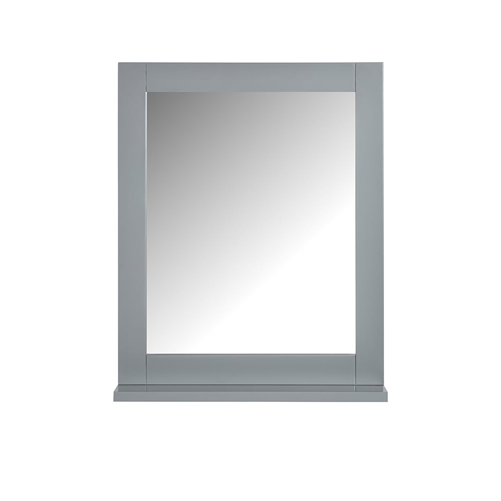 Miroir mural meuble salle de bain avec 1 étage plateau