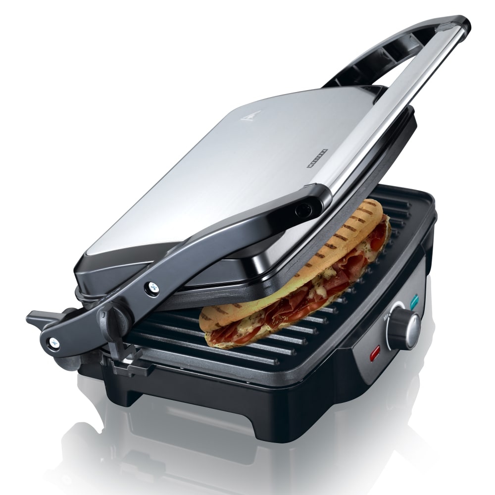 Appareil à panini acier inoxydable/noir - Maisons du Monde