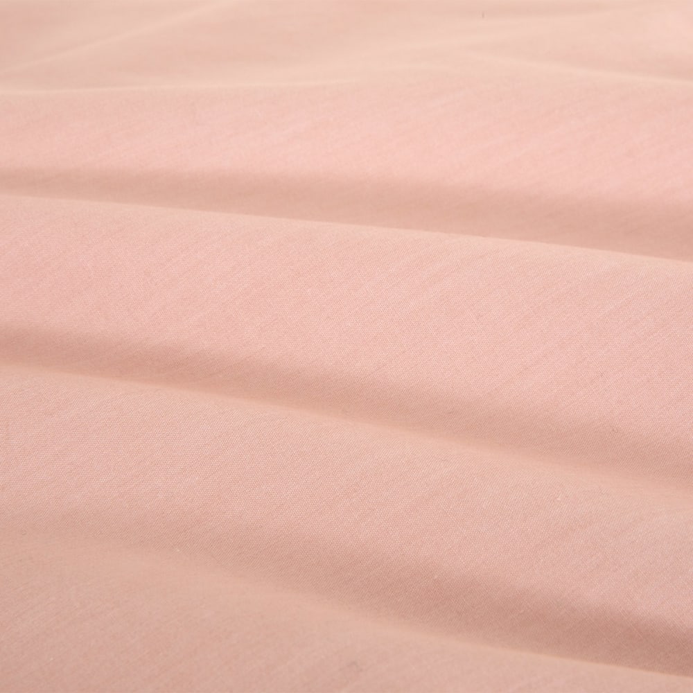 Housse de couette en percale de coton rose 260 x 240 cm — vue 3