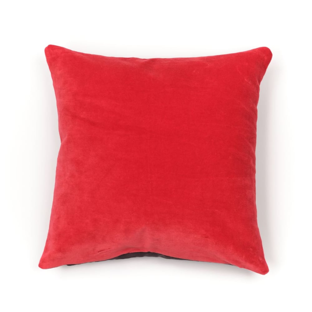 Coussin imprimé coton 40x40 cm gris anthracite — vue 3