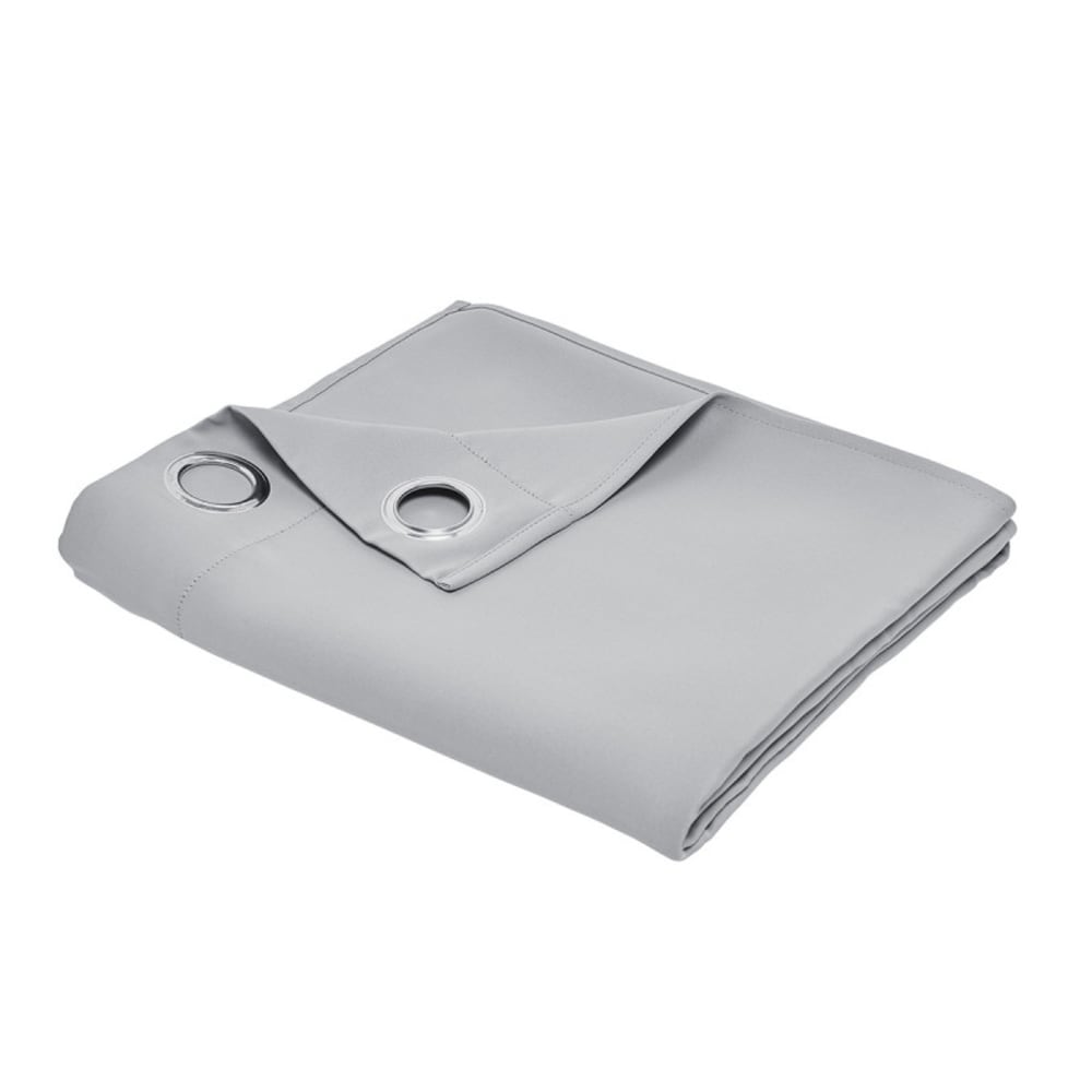 Rideau à oeillets  140x240 cm Gris clair - Maisons du Monde