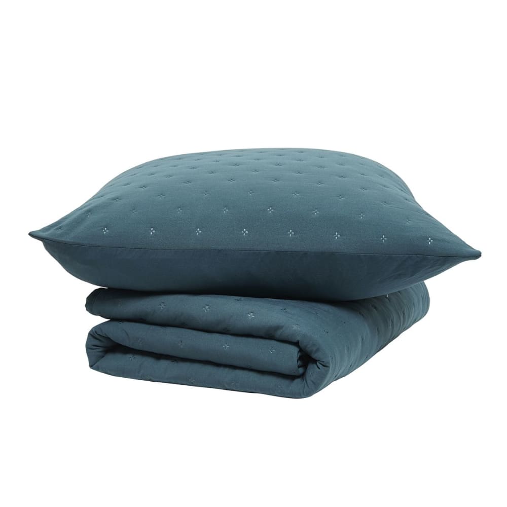Couvre lit boutis 220x240 cm vert foncé - Maisons du Monde