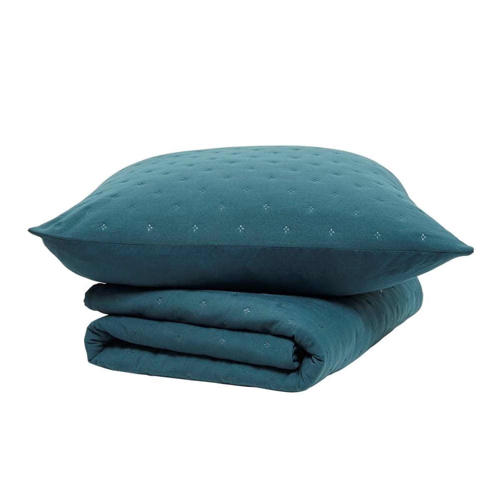 Couvre lit boutis  240x260 cm Vert foncé