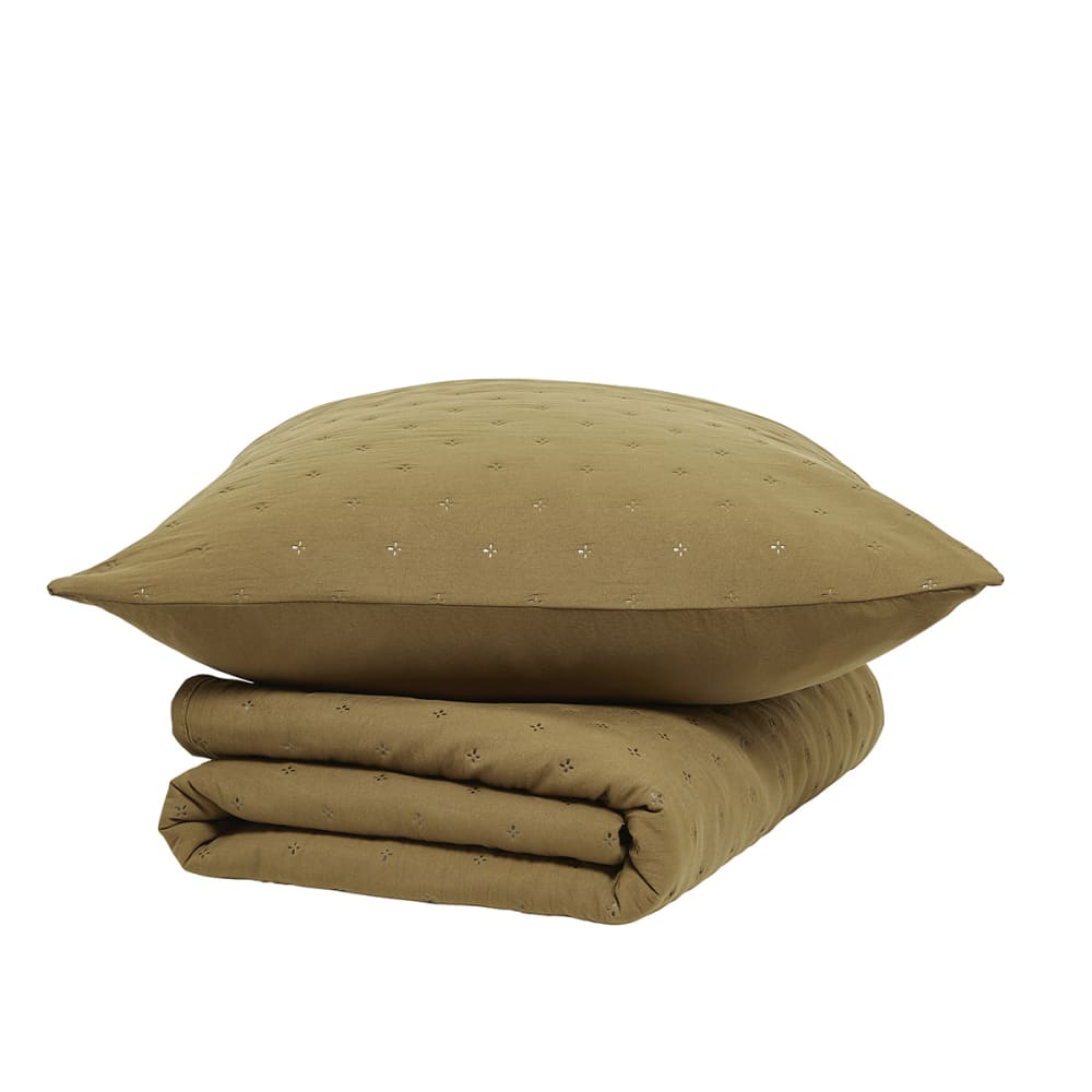 Couvre lit boutis 240x260 cm bronze - Maisons du Monde