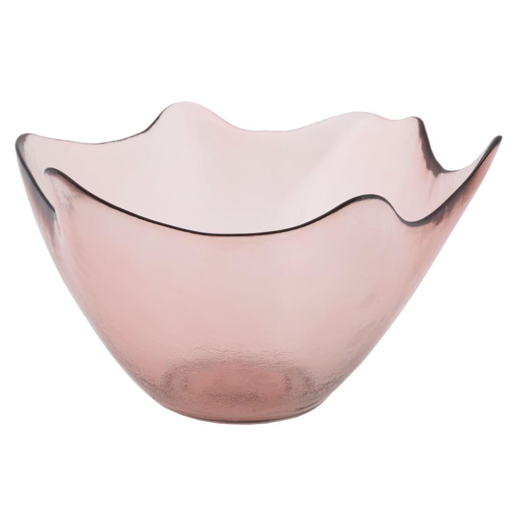 Bol en verre rose ø cm 30x18