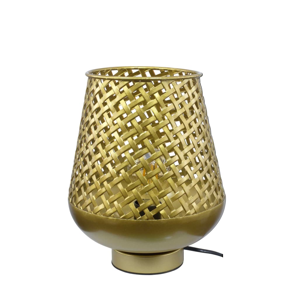 Lampe en métal coloris doré — vue 4
