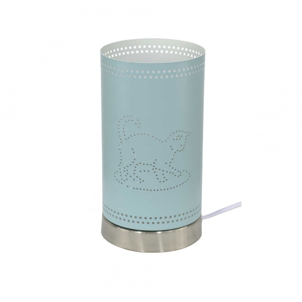Lampe tactile motif chat en métal perforé — vue 4