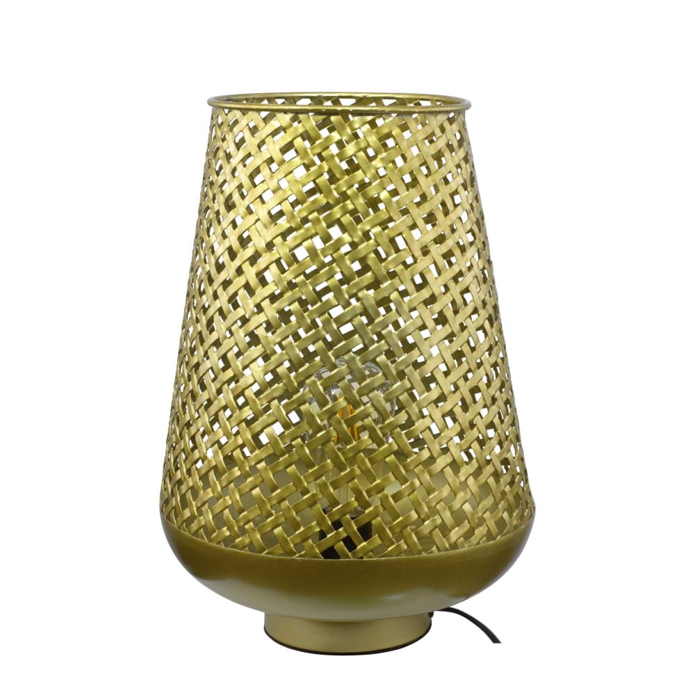 Lampe en métal coloris doré — vue 4