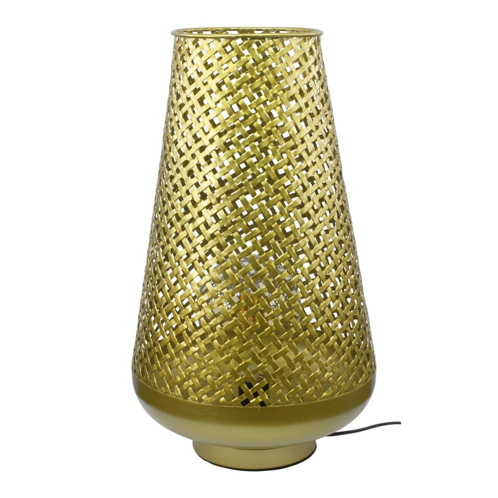Lampe en métal coloris doré — vue 4