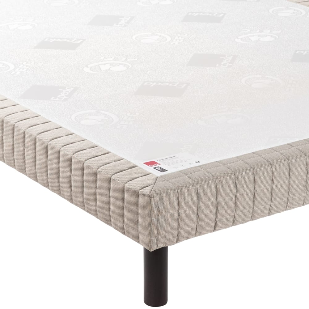 Sommier confort médium jean gris foncé 18 cm 160x200