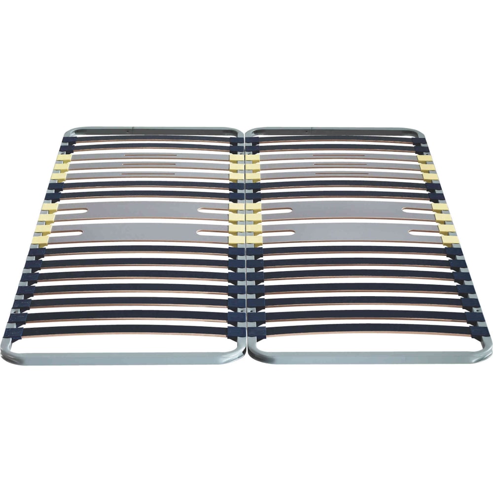 Cadre à lattes en métal 5 zones gris 160x200 - Maisons du Monde