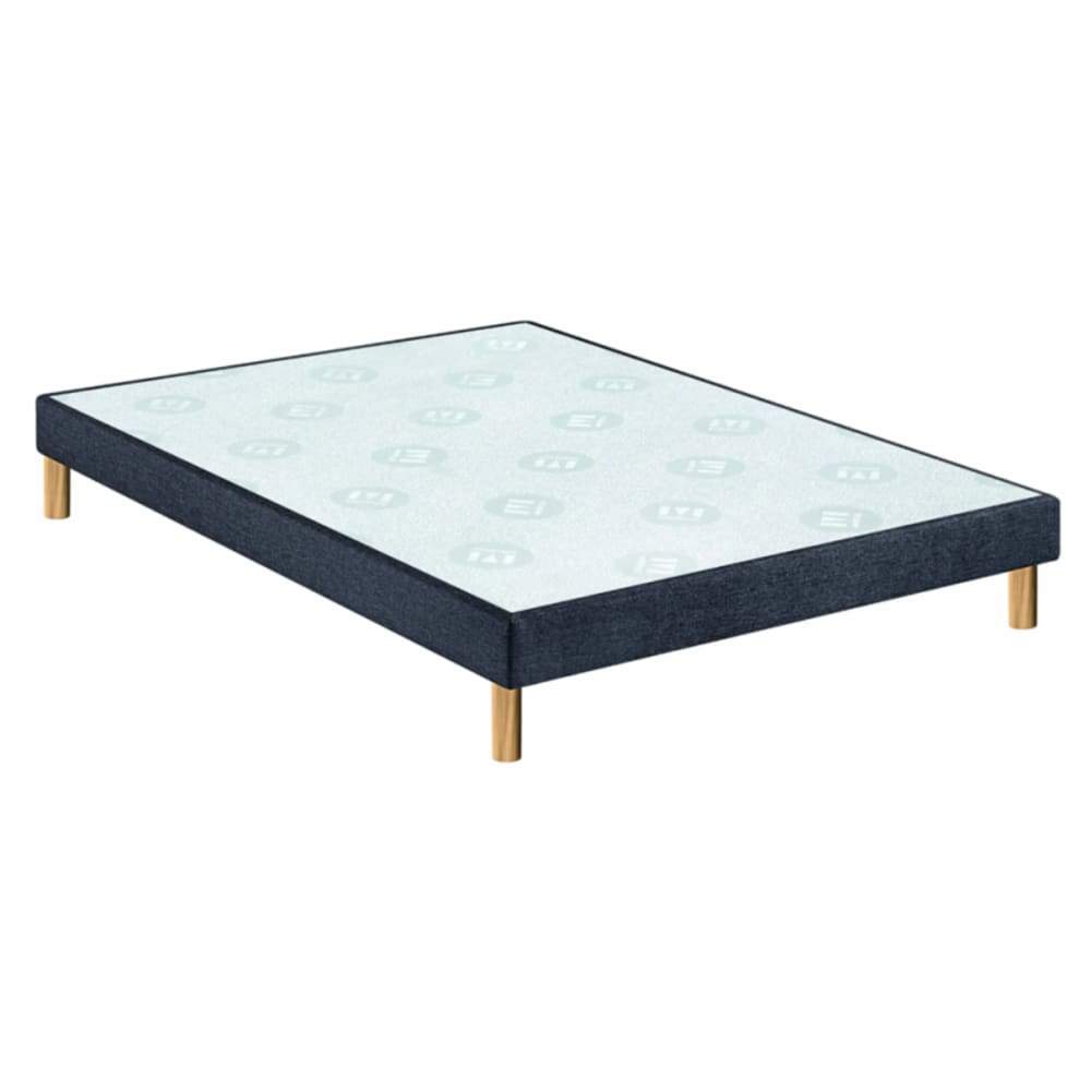 Merinos Sommier tapissier stylo confort ferme 80x200 Gris Bois