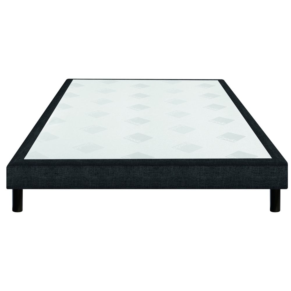 Sommier confort ferme chiné gris 15 cm 120x200 - Maisons du Monde