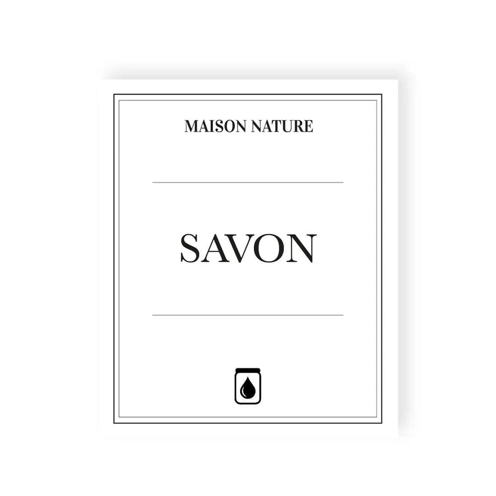 Etiquette waterproof savon