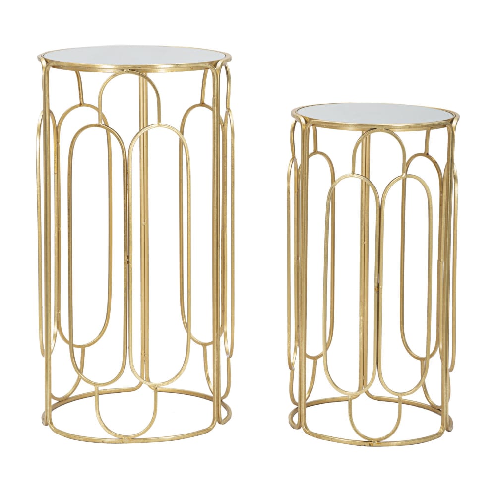 Lot de 2 tables rondes