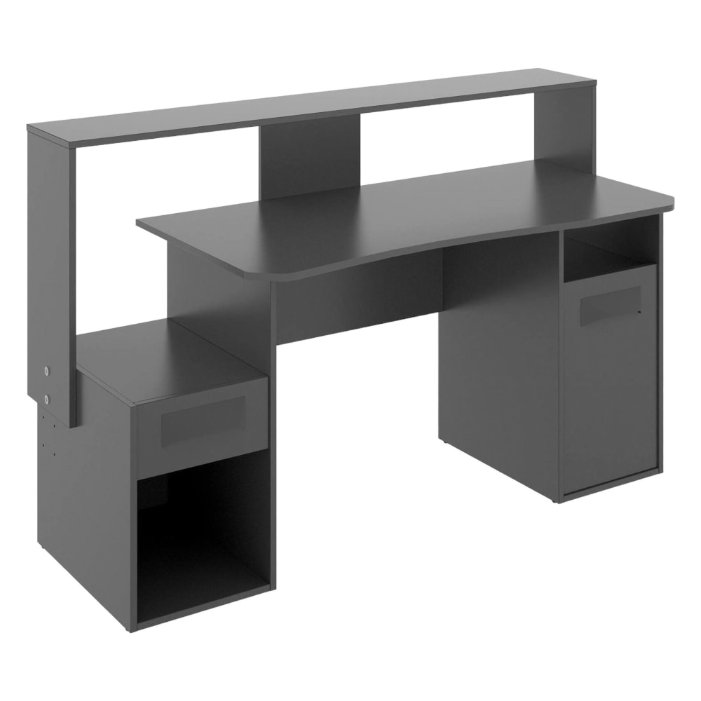 bureau effet bois anthracite