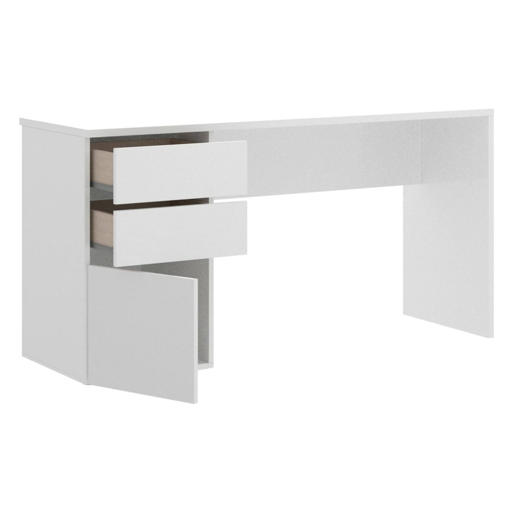 bureau effet bois blanc