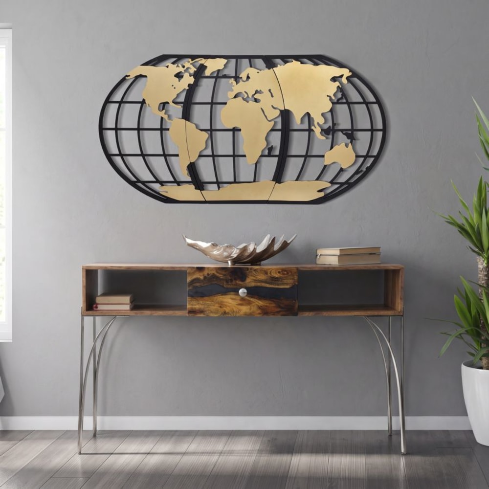 Mauro Ferretti Brauner Konsolentisch aus Holz mit Schublade, 130 x 40 x 80 cm style classic chic Braun Holz