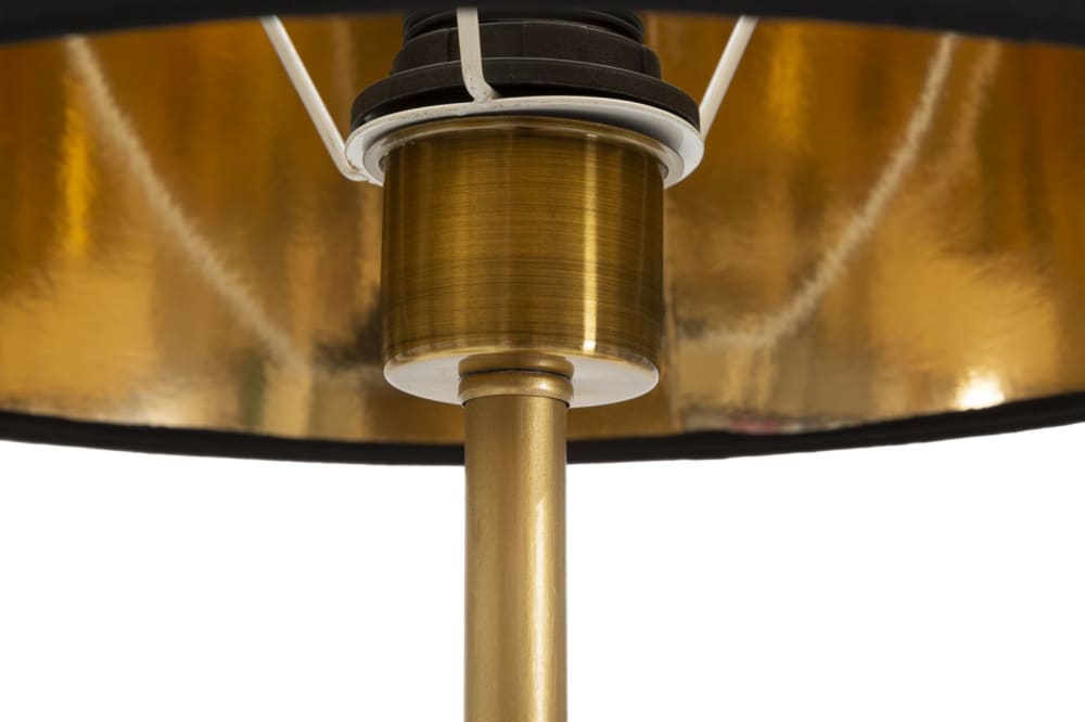 Lampe de table en métal doré avec perroquets ø cm 30x62,5 — vue 3