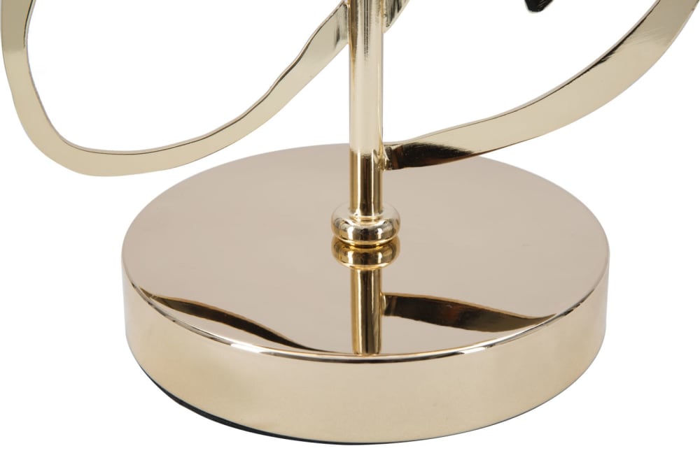 Lampe de table en métal doré avec cœurs ø cm 30x54,5 — vue 4