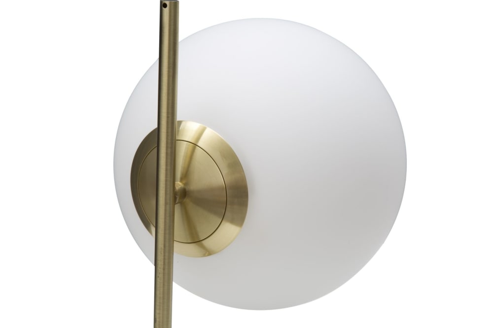 Lampe de table en métal doré avec sphère en verre 25x25x27 cm — vue 4