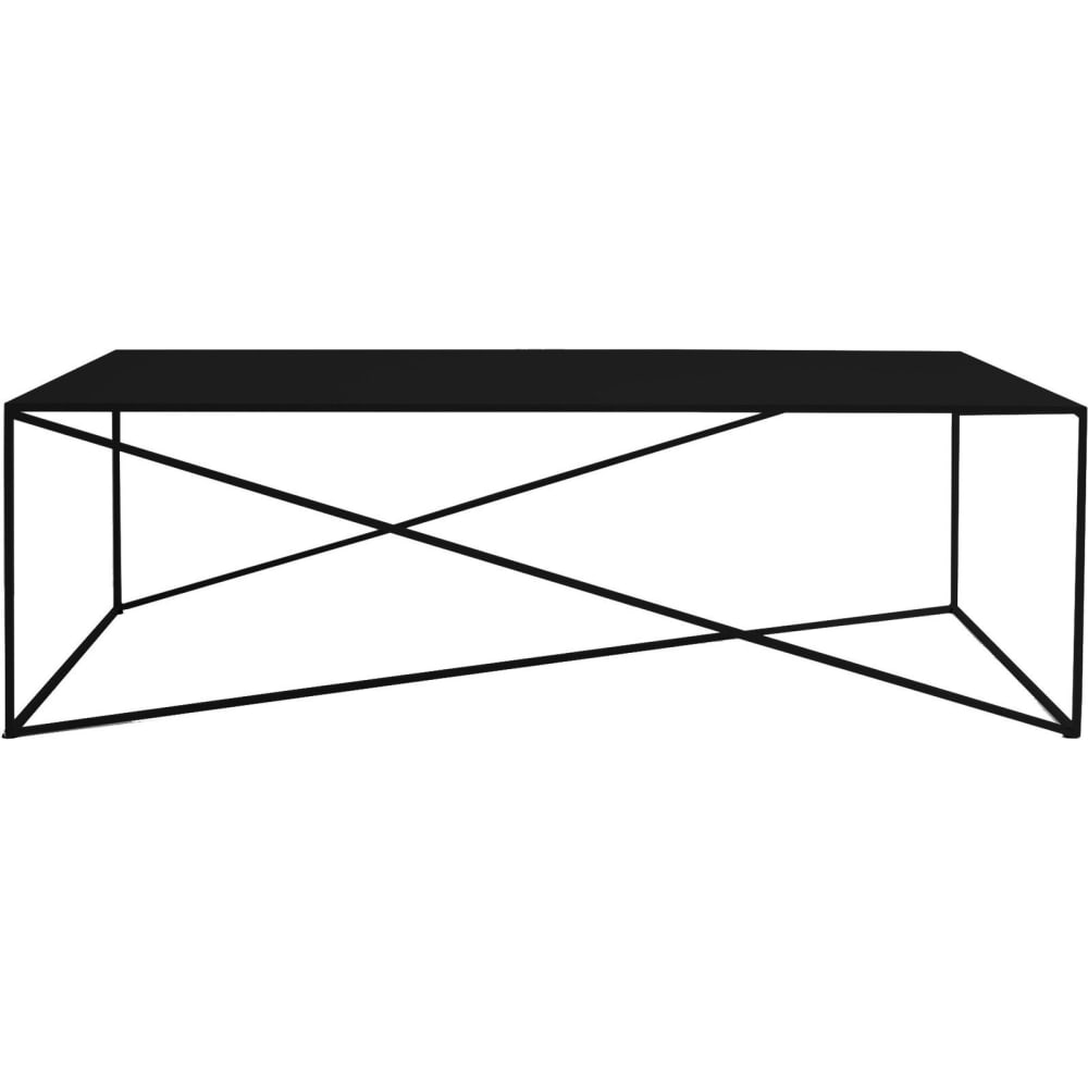 Table basse rectangulaire en métal Memo