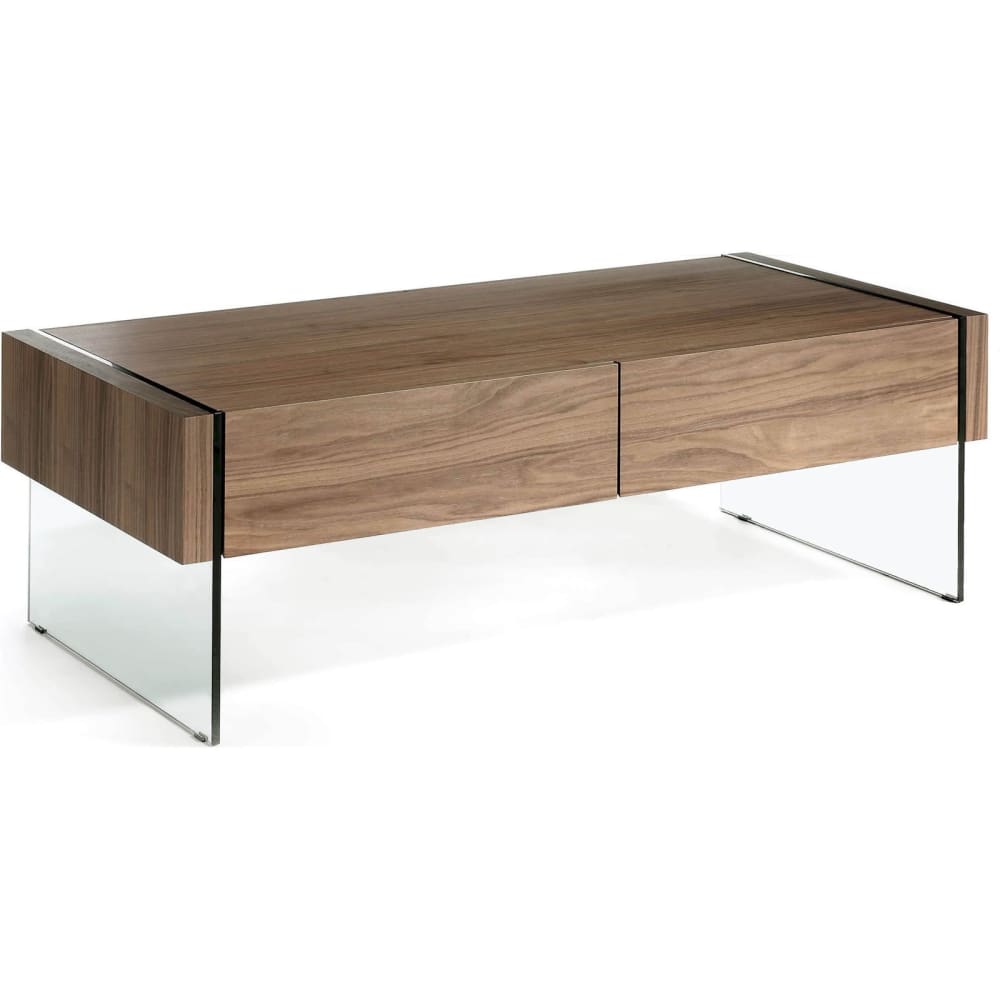 Table basse rectangulaire - verre