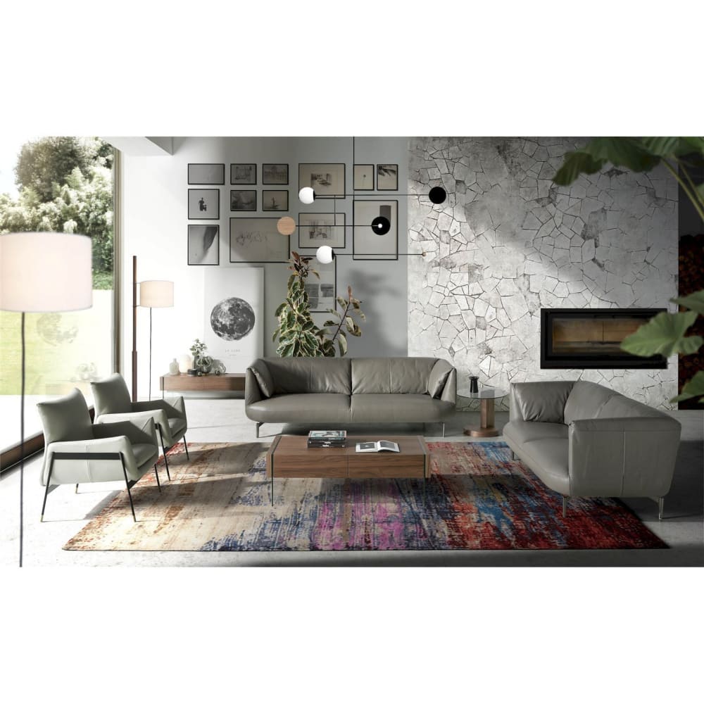 ReCollection Table basse rectangulaire en bois et verre style contemporain Beige Bois - 127x41x59cm