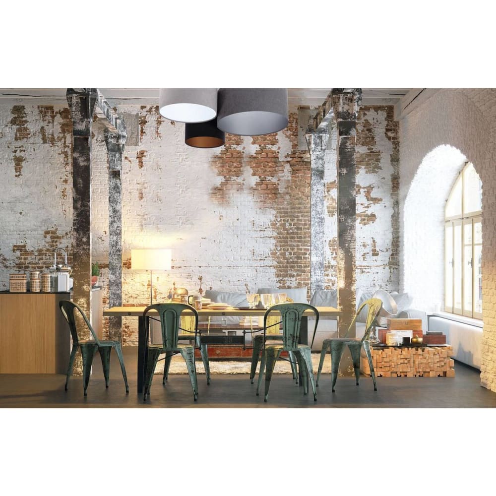Plafonnier en velours, trio