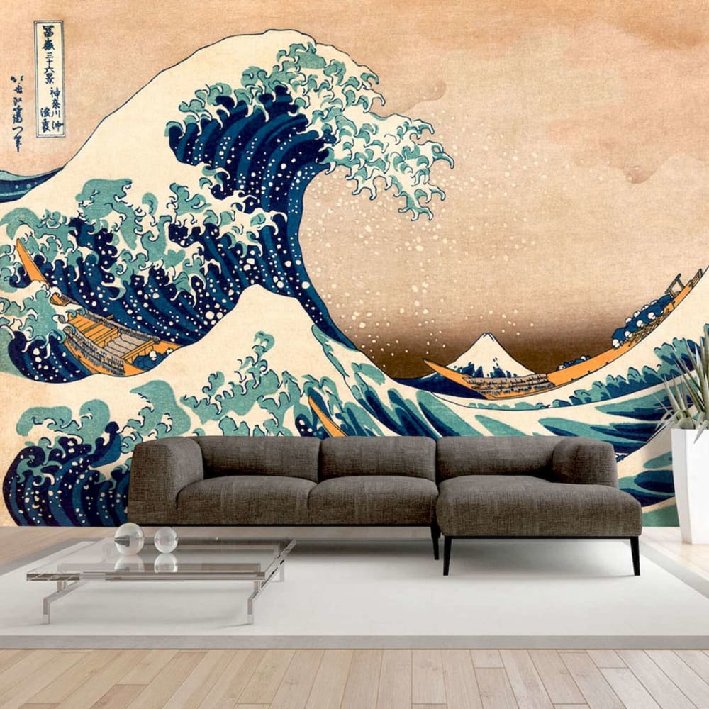 Papier peint adhésif Hokusai, la grande vague au large de kanagawa — vue 3