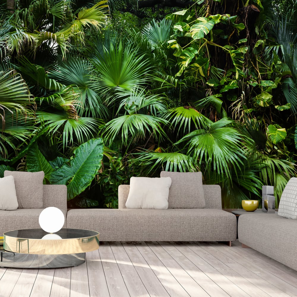 Papier peint paysages sunny jungle 350x245 cm — vue 3