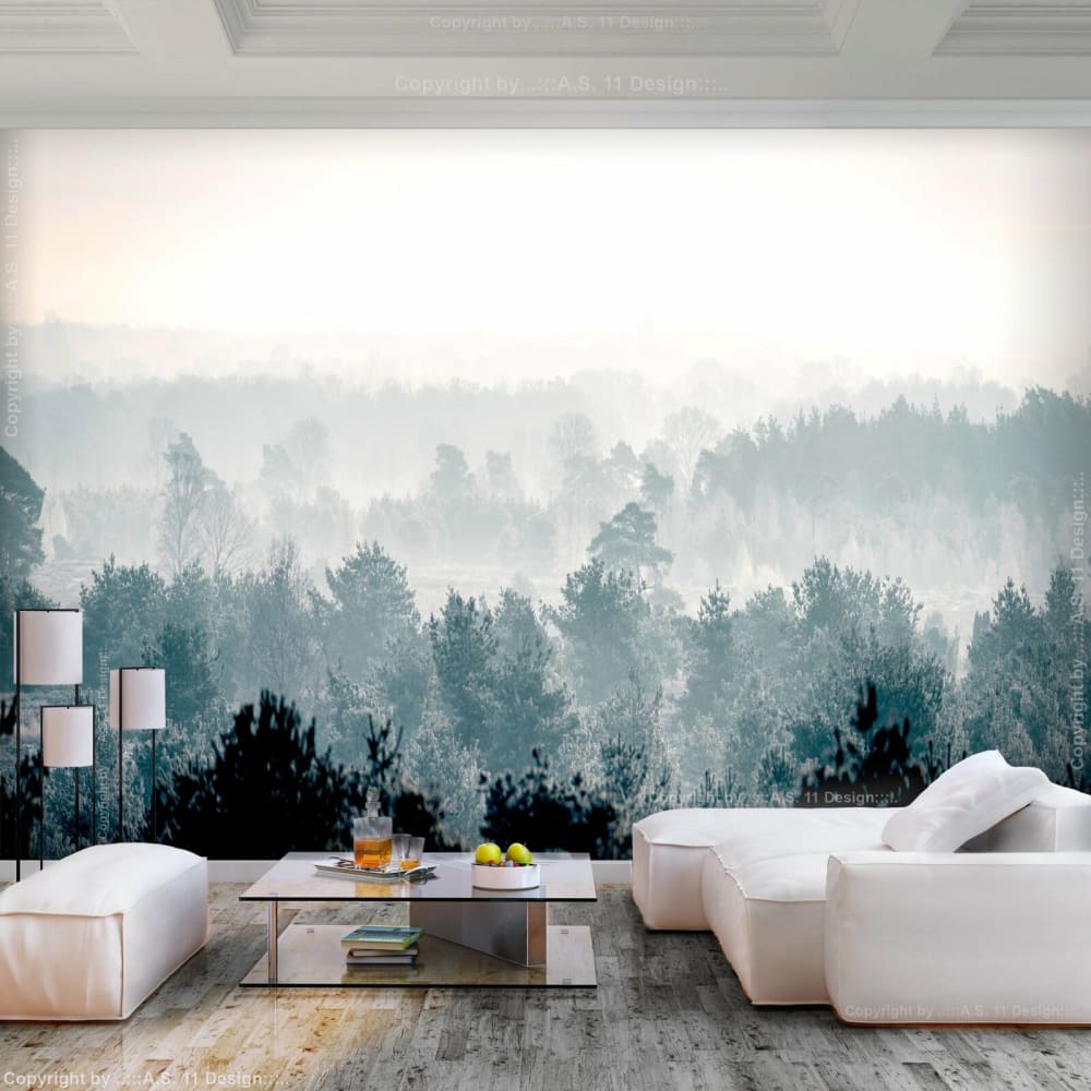 Papier peint forêt d'hiver 350 x 245 cm — vue 3