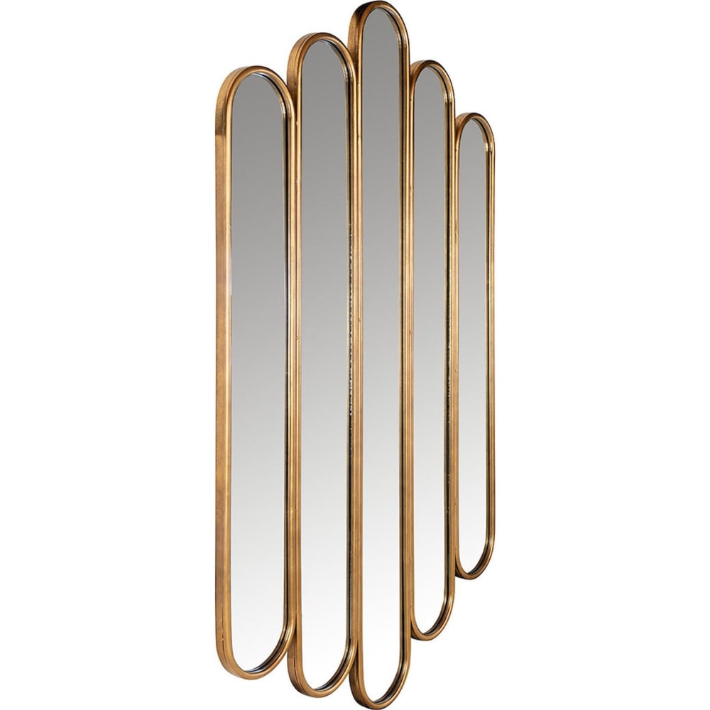 Miroir rectangulaire ondulé en métal Richmond Decoration