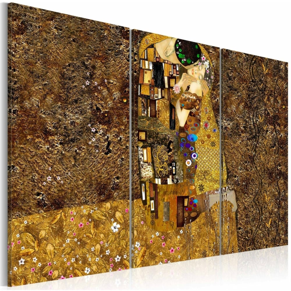 Tableau klimt inspiration baiser 120 x 80 cm - Maisons du Monde