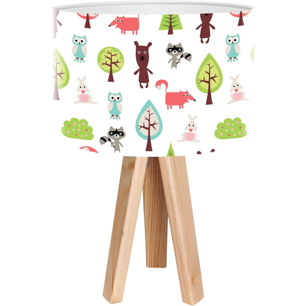 Lampe de chevet enfant Bois Multicolore 30x30x45 cm