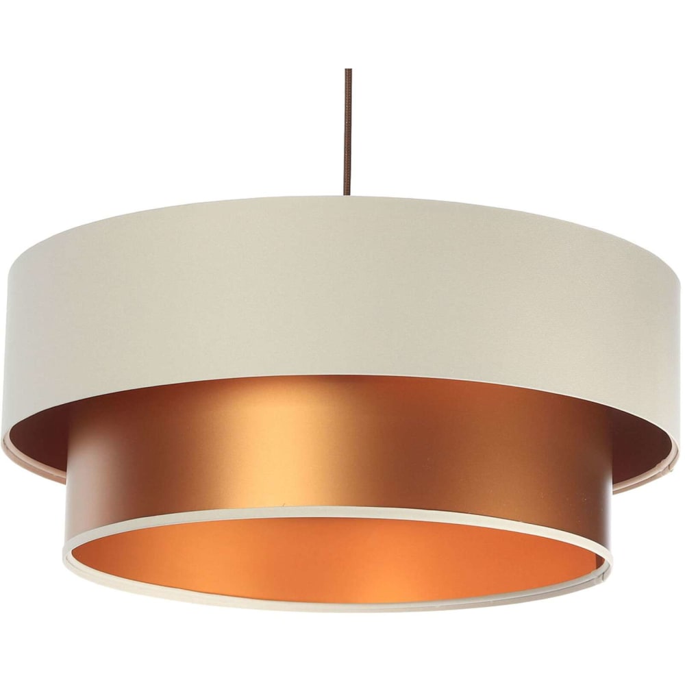 Suspension en tissu duo, - cuivre
