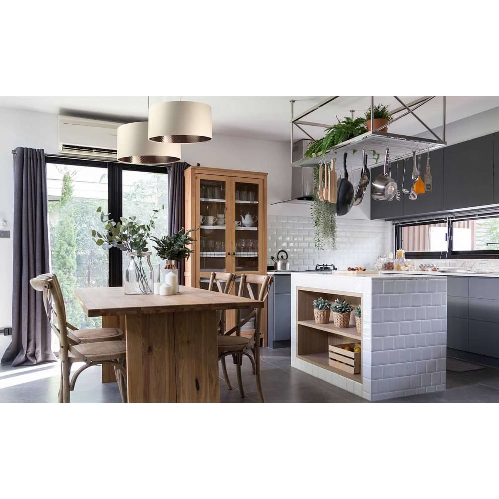 Suspension en tissu satin, glam — vue 3
