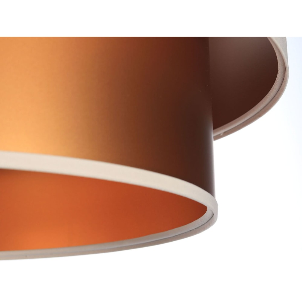 Suspension en tissu duo, crème et cuivre — vue 4