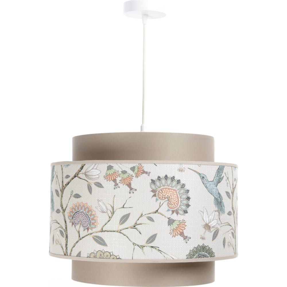 Suspension extérieure en velours motifs fleuri intérieur crème Doblo