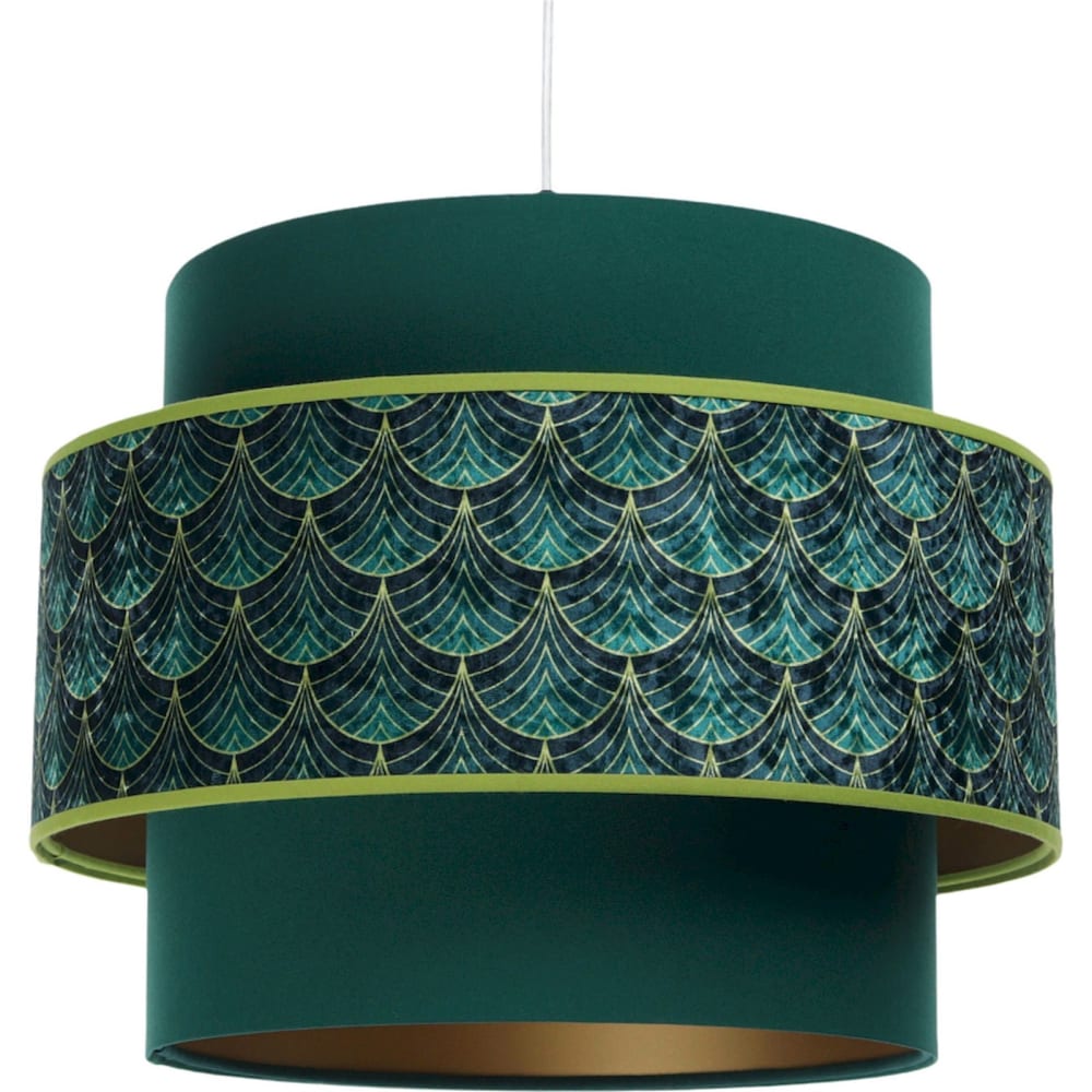 Suspension extérieure en velours à motif fleuri Doblo